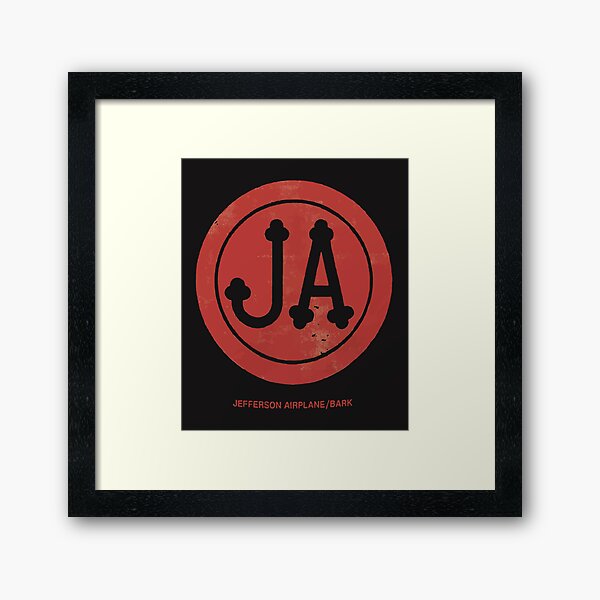 Jefferson Airplane Mens Bark Framed Art Print