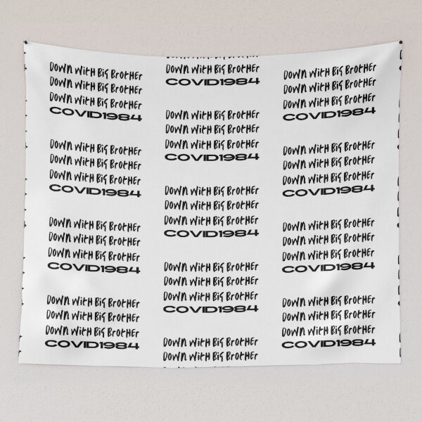 Item preview, Down with big brother 1984 designed and sold by NomadMessenger.