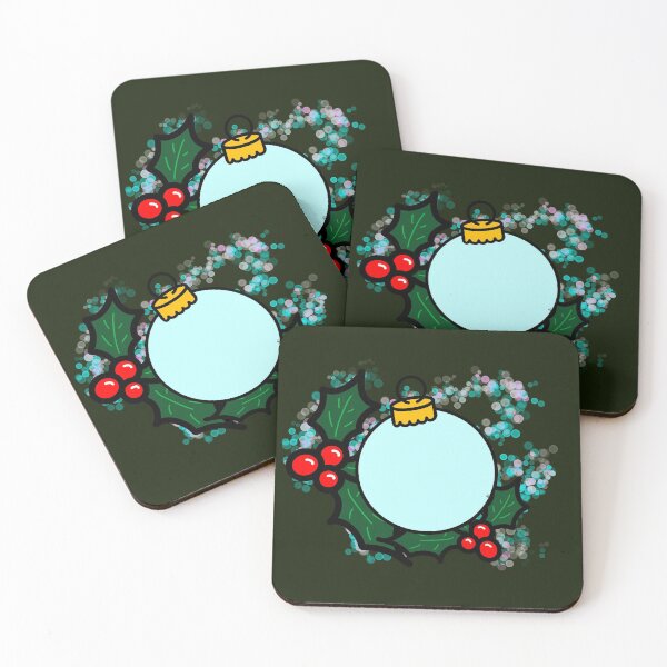 Item preview, Cute blue christmas ball with holly designed and sold by BV-creas.