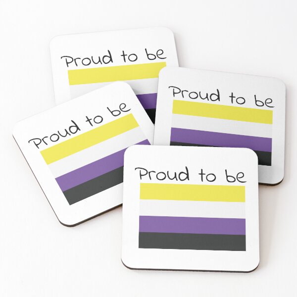Item preview, Proud to be Non-Binary - black designed and sold by ArtByCloudya.