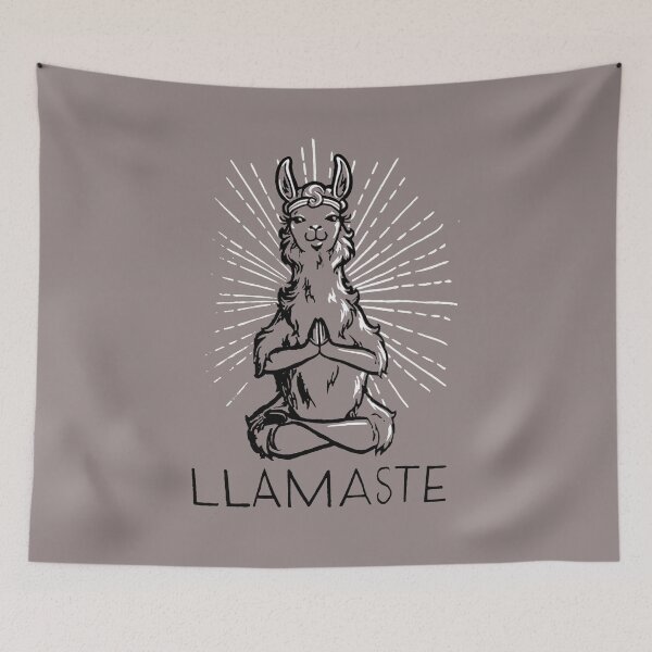 Item preview, Llamaste  Cute Funny Yoga Llama Namaste Workout Racerback designed and sold by IconicFaces.