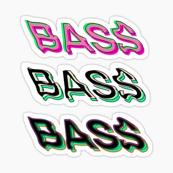 Item preview, Bass Music Stickers designed and sold by Marvelpic.