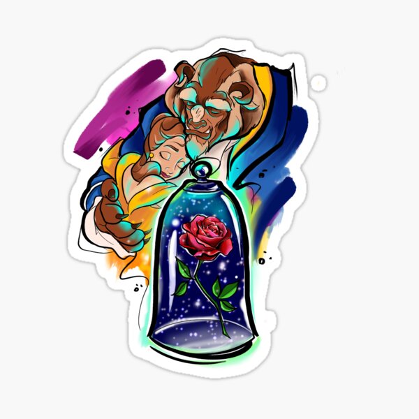 Beauty and the beast Sticker