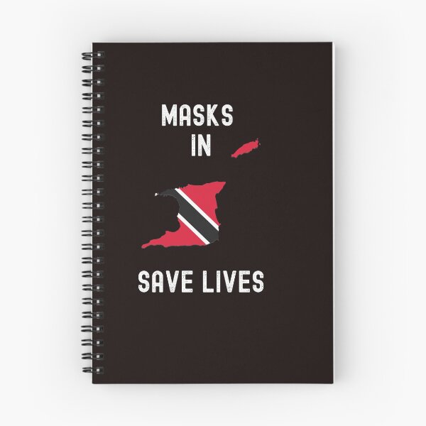 Item preview, Facemask in Trinidad and Tobago Save Lives with the Black Background designed and sold by Vero De.