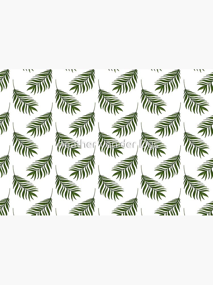 Jungle Pattern Set | Green and Whit leaf pattern by vanderdys