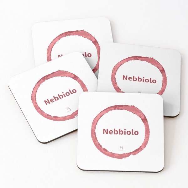 Item preview, Red wine circle stain - Nebbiolo designed and sold by wineandwords.