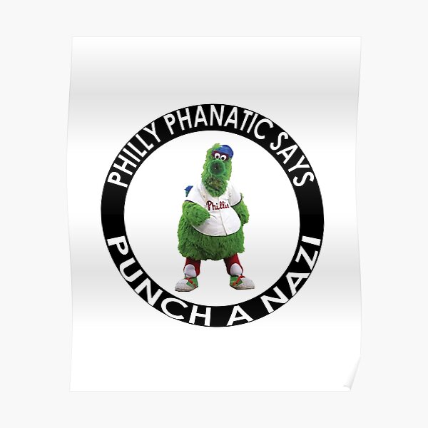 Minimalist Phillie Phanatic Square Poster Print Philadelphia