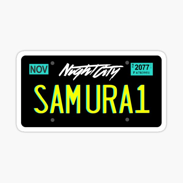 Artikel-Vorschau von Cyberpunk Nummernschild Night City, designt und verkauft von Harry Hayes-Holden.