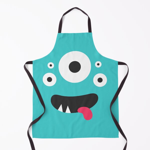 Item preview, Cute smiling monster face with eyes and teeth designed and sold by MangoFun.