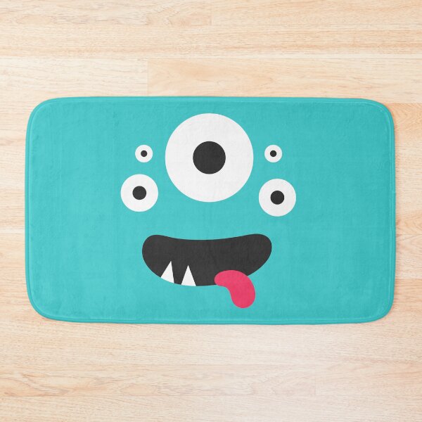 Item preview, Cute smiling monster face with eyes and teeth designed and sold by MangoFun.