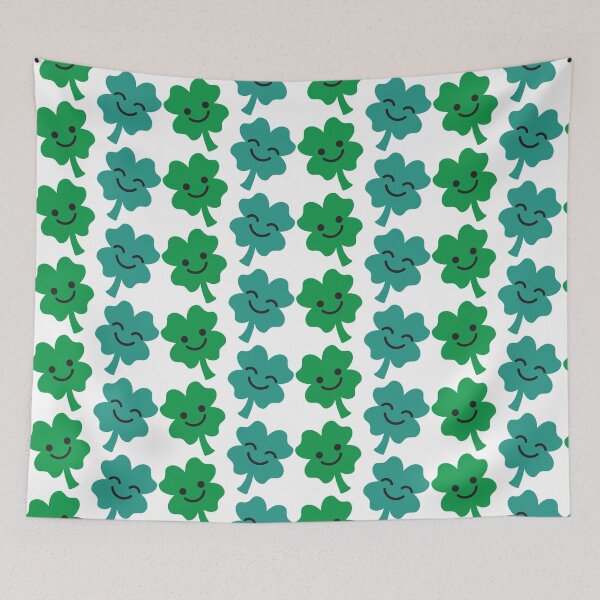 Item preview, Lucky Irish Cute Four Leaf Clovers designed and sold by VicEllisArt.