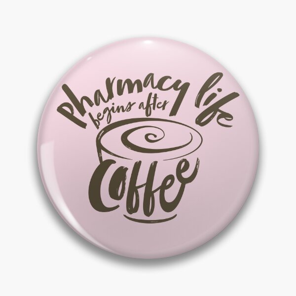 Item preview, Pharmacy life begins after coffee (brown) designed and sold by Eenig.