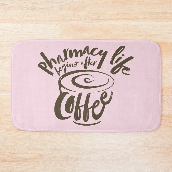 Item preview, Pharmacy life begins after coffee (brown) designed and sold by Eenig.