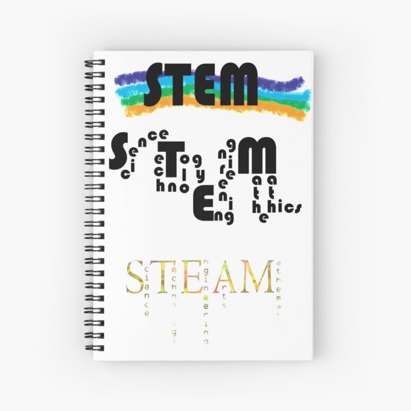 STEM and STEAM Stickers Spiral Notebook