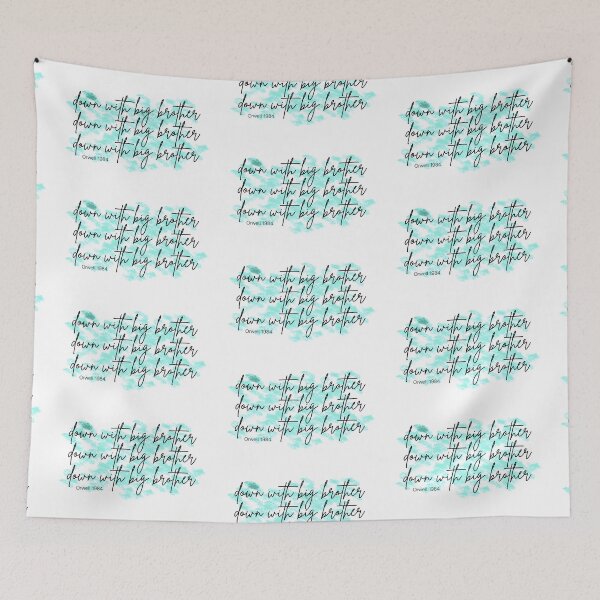 Item preview, Down with big brother 1984 designed and sold by NomadMessenger.