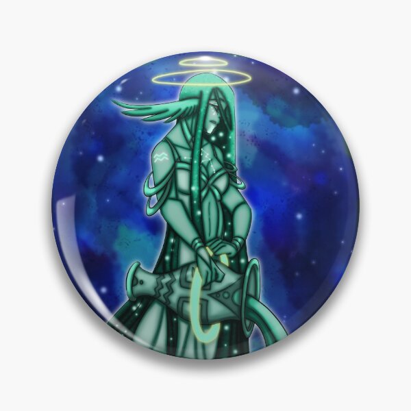 Item preview, Zodiac sign Aquarius element Galaxy air designed and sold by ArtDreamBunny.