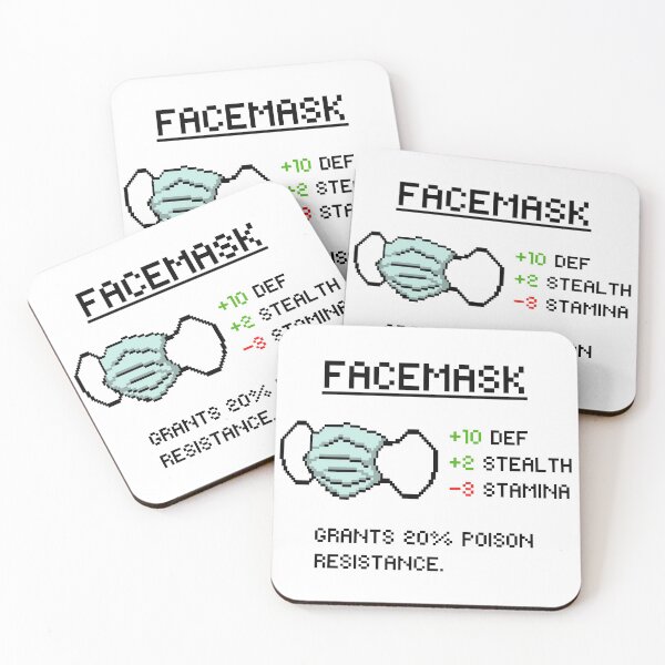 Item preview, Funny pixel art rpg facemask  designed and sold by AverageApparel.