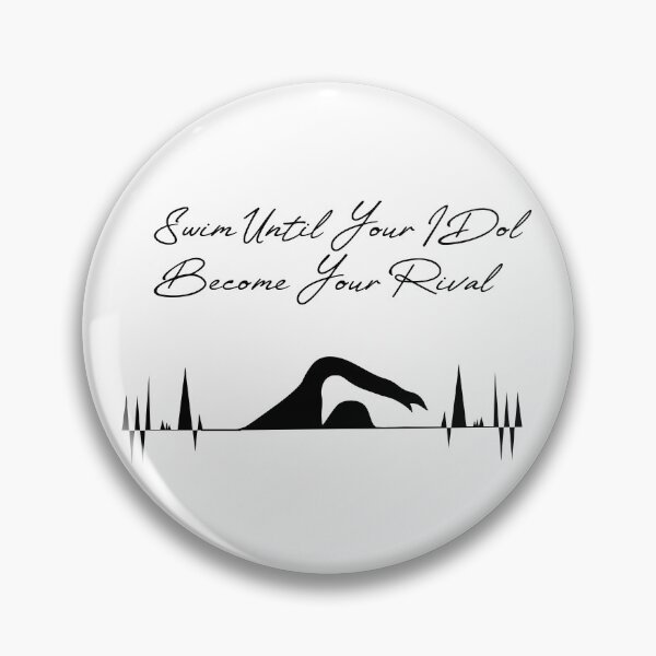 Item preview, swimming motivation quote designed and sold by PRINTED ..