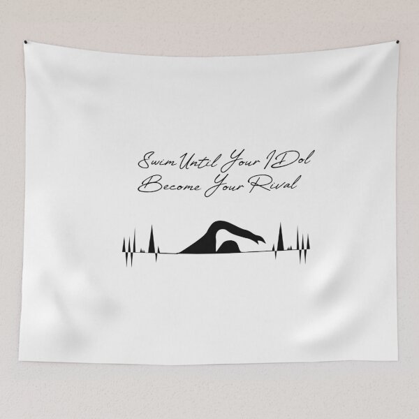 Item preview, swimming motivation quote designed and sold by PRINTED ..