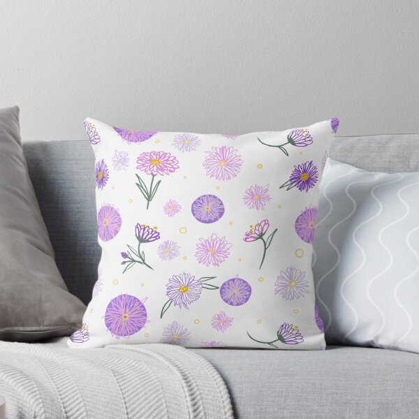 Item preview, Asters in White -  Floral Series designed and sold by laracxxx.