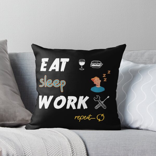 Item preview, Eat Sleep Crash Repeat Sticker game work designed and sold by MedBoularouah.