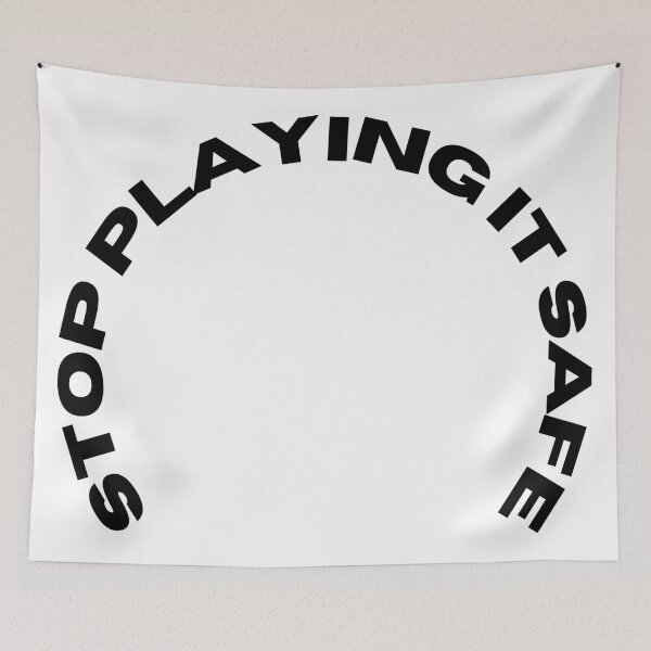 Item preview,  Stop Playing it safe / with globe designed and sold by FourNuns.