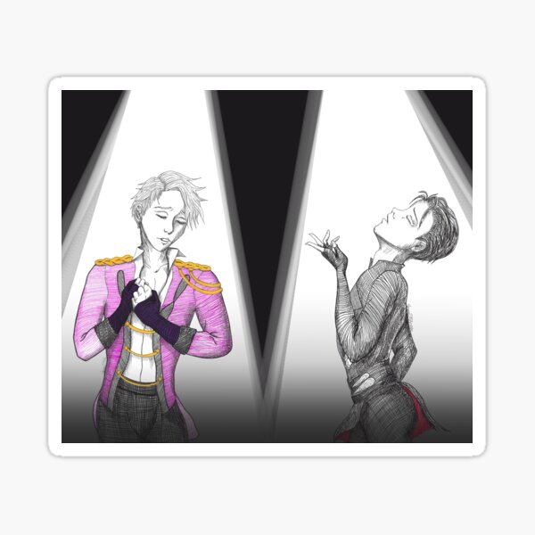 Stay Close to Me ~ Victor and Yuuri Sticker