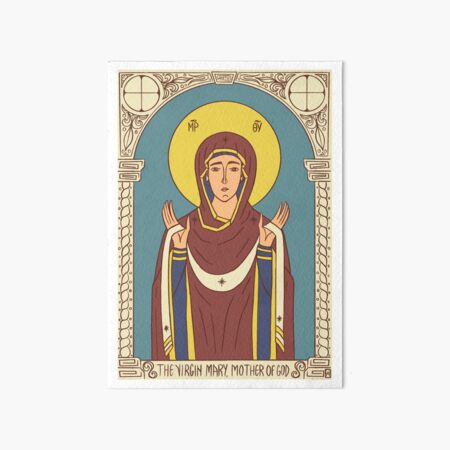 Theotokos Art Board Print