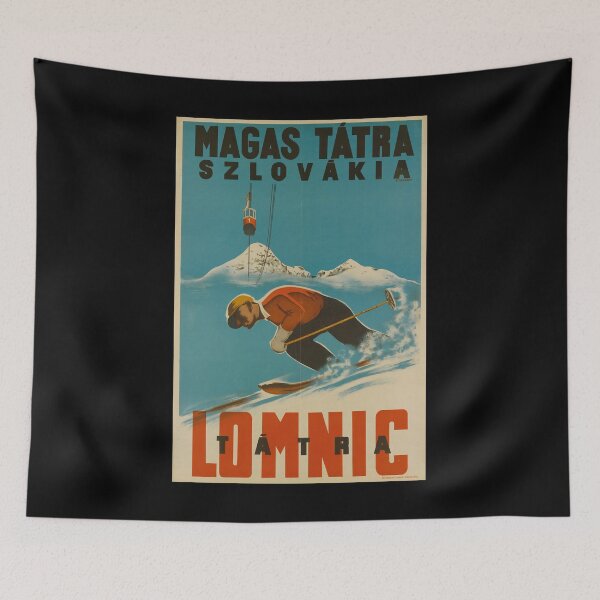 Item preview, retro classic Magas Tatra Szlovakia poster designed and sold by CorasPosters.
