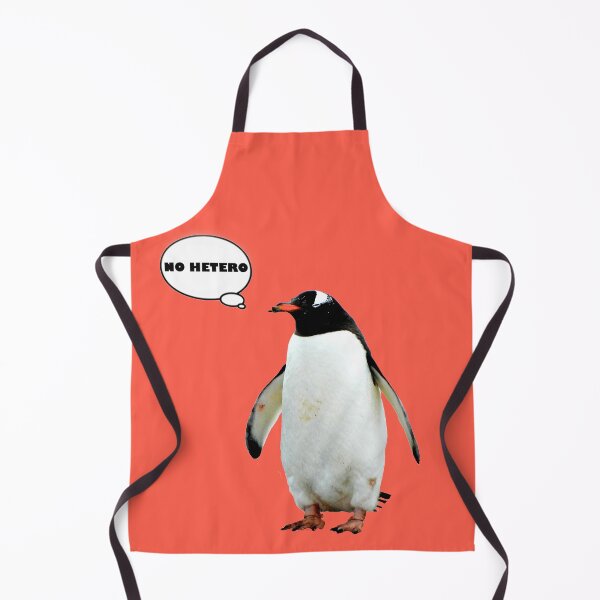 Item preview, No Hetero Penguin Image LGBT In Salmon Colour designed and sold by LuckyKermit.