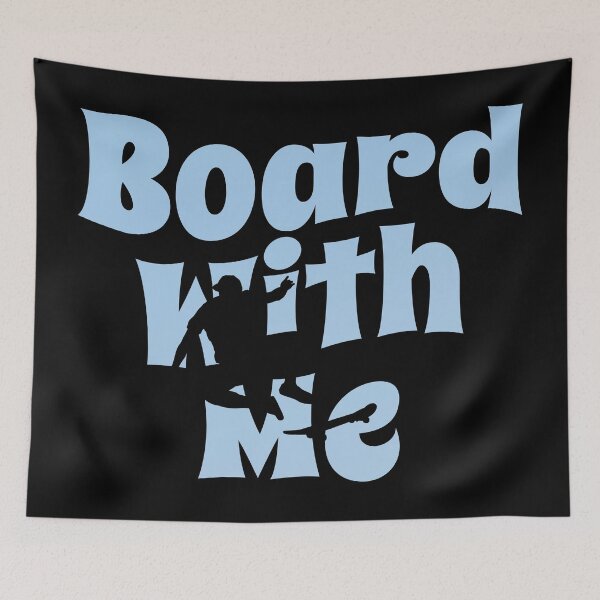 Item preview, Board With Me (Inspirational and Motivational Skating Quote • Vintage Classic 70's Look) designed and sold by SassyClassyMe.