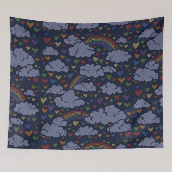 Item preview, Blue Retro Rainbows designed and sold by FrictionMaxxing.