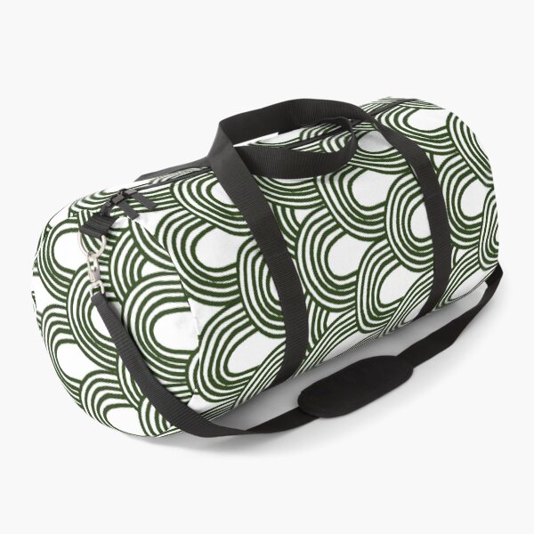 Aperçu de l'œuvre Ensemble de motifs de jungle | Motif dessiné à la main vert et blanc créée et vendue par Heather van der Dys.
