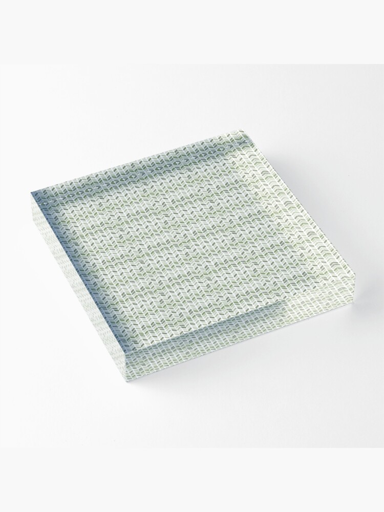 Alternate view of Jungle Pattern Set | Green watercolor Pattern Acrylic Block