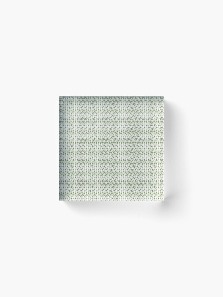 Alternate view of Jungle Pattern Set | Green watercolor Pattern Acrylic Block