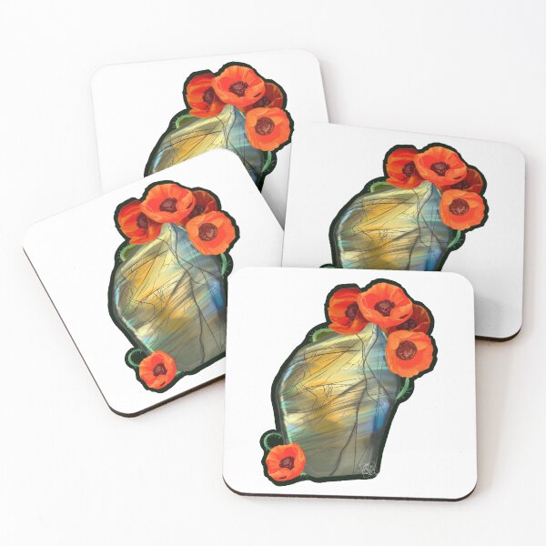 Item preview, Labradorite and Poppies designed and sold by Irl-medusa.