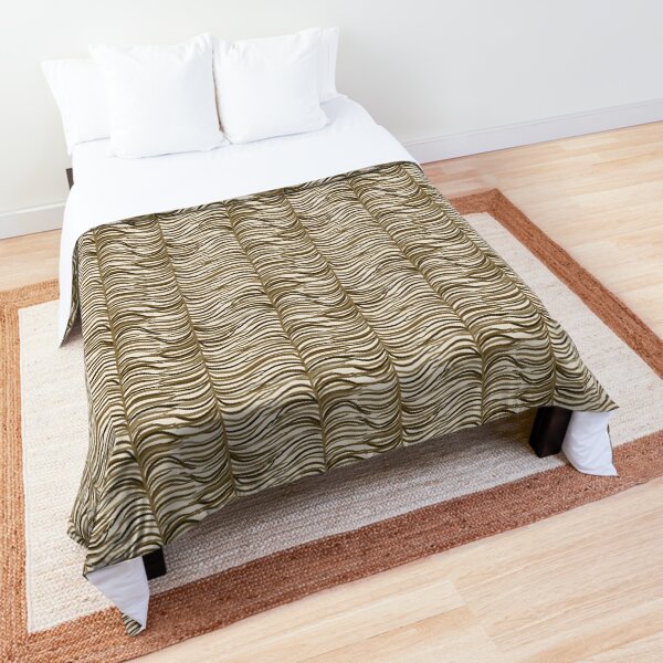 Jungle Pattern Set | Brown tropical leaf pattern Comforter
