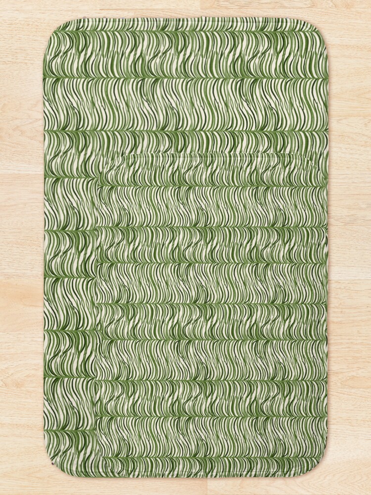 Alternate view of Jungle Pattern Set | Green tropical leaf pattern Bath Mat