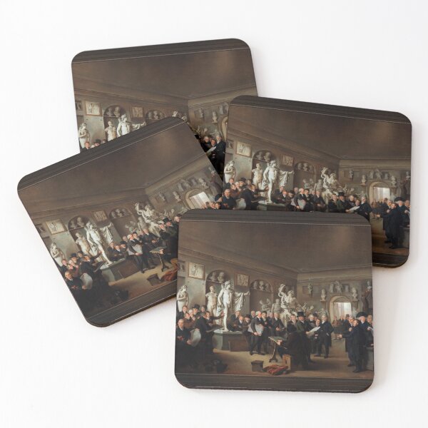Item preview, De Beeldenzaal Van De Maatschappij Felix Meritis by Adriaan de Lelie Old Masters Classical Art Reproduction designed and sold by Xzendor7 Digital Art Creations.