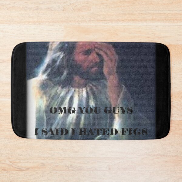 Item preview, OMG You Guys I Said I Hated Figs LGBT Jesus Meme With Stained Glass Filter designed and sold by LuckyKermit.