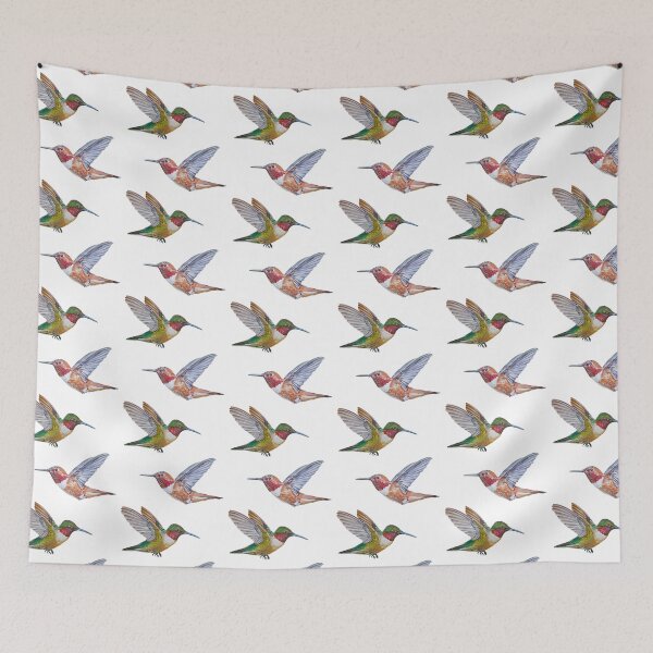 Item preview, Hummingbirds set (Rufous & Ruby throated) designed and sold by Emily Bickell.