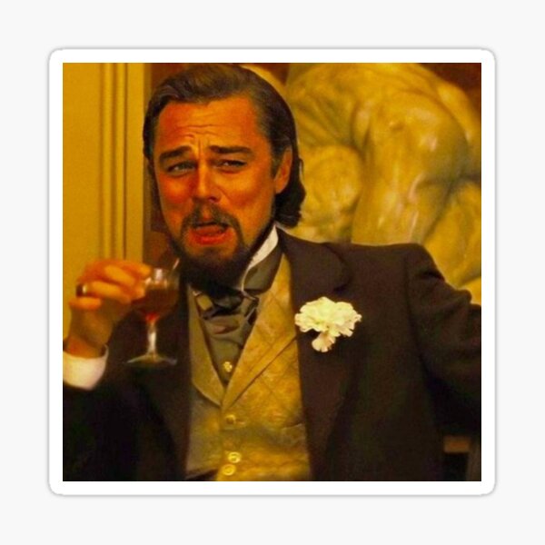 Leonardo Dicaprio Meme Pegatina