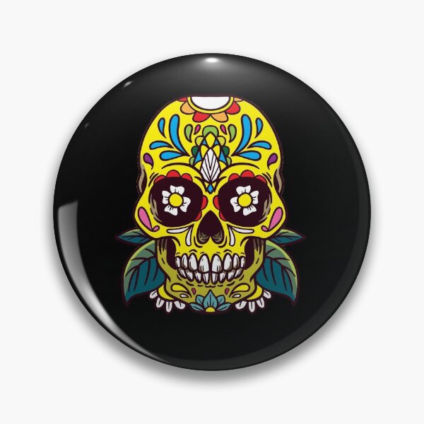 Item preview, Colorfull Flower Sugar Skull Dia de Los Muertos   designed and sold by BornDesign.