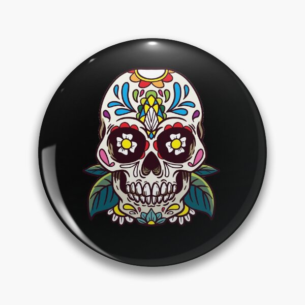 Item preview, Colorfull Flower Sugar Skull Dia de Los Muertos   designed and sold by BornDesign.