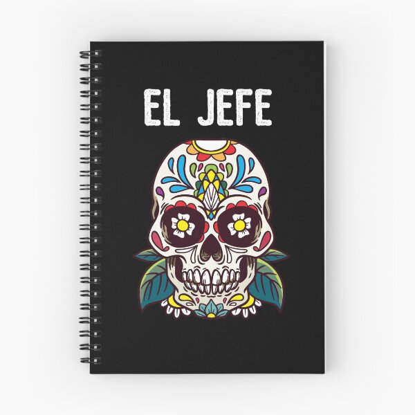 Item preview, El Jeffe Flower Sugar Skull Dia de Los Muertos   designed and sold by BornDesign.
