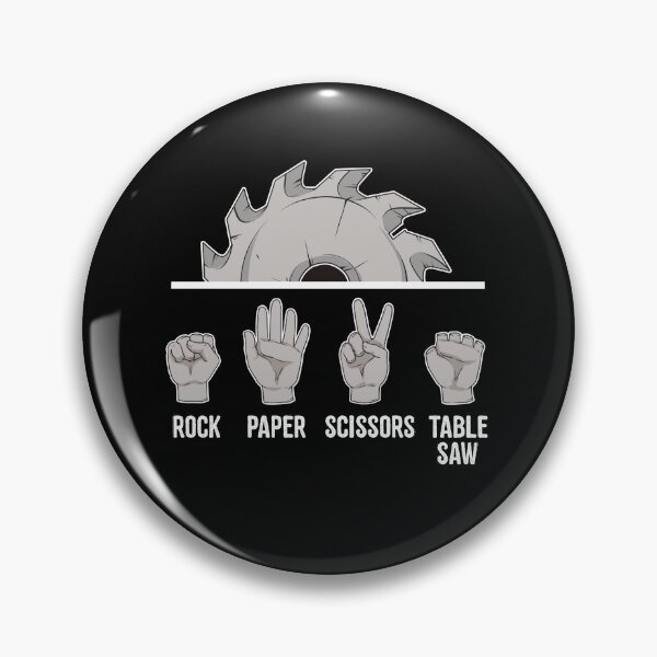 Item preview, Funny Carpenter Rock Paper Scissors Tablesaw   designed and sold by BornDesign.