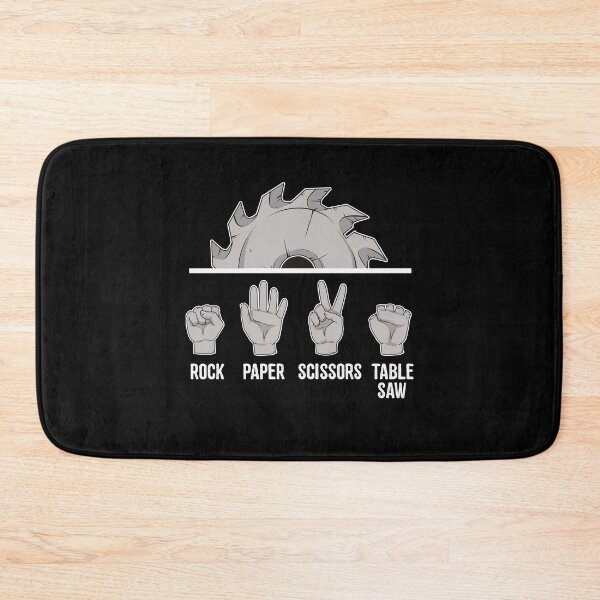 Item preview, Funny Carpenter Rock Paper Scissors Tablesaw   designed and sold by BornDesign.