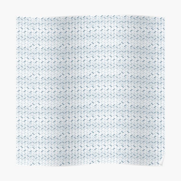 Jungle Pattern Set | Blue watercolor Pattern Poster