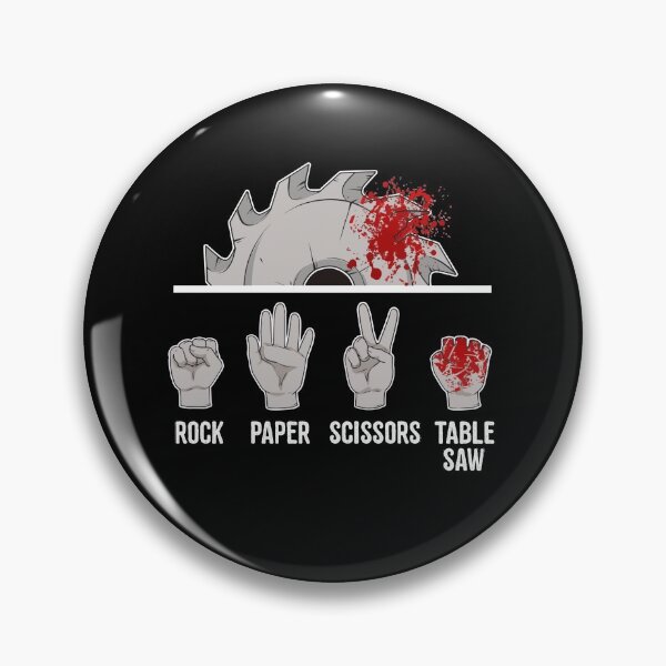 Item preview, Funny Carpenter Rock Paper Scissors Tablesaw   designed and sold by BornDesign.