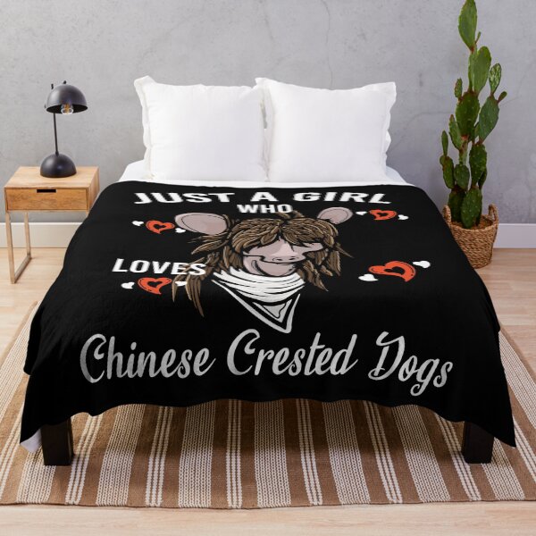 Item preview, Just A Girl Who Loves Chinese Crested Hairless Dogs designed and sold by BornDesign.